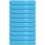 Serviettes de sauna 10pcs turquoise 80x200cm 360g / m 100% coton vidaxl