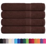 Serviettes de sauna 4 pcs marron 80x200 cm 360 g / m 100% coton vidaxl