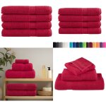 Serviettes de sauna de qualit� sup�rieure solund 4 pcs rouge - serviettes de sauna - serviettes de bain ...