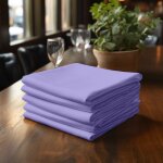 Serviettes en tissu lavande 10 pi�ces 40x40cm