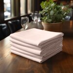 Serviettes en tissu rose poudr�, 10 pi�ces, 50 x 50 cm