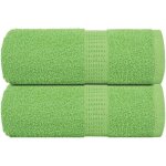 Serviettes de toilette 2 pi�ces frogn vert pomme 30 x 30 cm 100 % coton