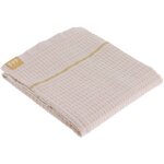 Serviette de toilette 50x90 cm 100% coton nid d abeille - beige - tendance Serviette de toilette 50x90 cm 100% coton nid d abeille - beige - tendance