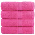 Serviettes de toilette premium solund 4 pi�ces rose 30 x 30 cm 600 g / m�