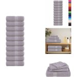 Serviettes de visage 10 pcs gris 30x30 cm 360 g / m 100% coton - serviette de visage - serviettes de ...