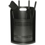 Serviteur de chemin�e avec 4 accessoires helmar edilinox - coloris noir