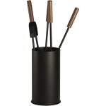 Serviteur de chemin�e avec 4 accessoires velmar edilinox - coloris noir