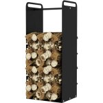 Serviteur de chemin�e cadre int�rieur en bois massif avec poign�es r�sistantes � l'usure et � la rouille, ...