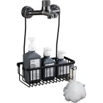 Serviteur de douche a suspendre en aluminium tagre de douche, panier de douche sans perage, etagre ...