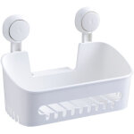 Serviteur de rangement douche � suspendre ventouse sans per�age r�utilisable, �tag�re douche amovible ...