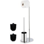 Serviteur wc, métallique, non fixe, brosse et porte - brosse, h x l x p : env. 63 x 23 x 17 cm, argenté ... Serviteur wc, métallique, non fixe, brosse et porte - brosse, h x l x p : env. 63 x 23 x 17 cm, argenté ...