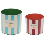 Set de 2 cache - pots je t'aime - amadeus