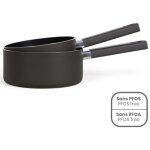 Set 2 casseroles aluminium 18 / 20 cm livoo mep154n