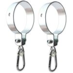 Set de 2 crochets de balan�oire avec mousqueton - collier de balan�oire en m�tal �100 mm pour balan�oires ...