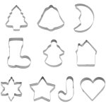 Set de 20 emporte - pi�ces de no�l en acier inoxydable - pour biscuits, sabl�s et d�coration de table ...