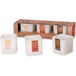Set de 3 bougies bambou