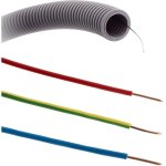 Set de 3 cbles h07v - u 2. 5mm 25m + gaine icta prfile 20mm 25m zenitech