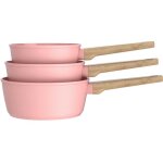Set de 3 casseroles - tous feux dont induction - arthur martin - am0702 - revetement c�ramique - � 16 ...