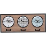 Set de 3 horloges natalino en mtal 48x20cm atmosphera crateur d'intrieur