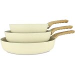 Set de 3 po�les en aluminium, colorama