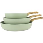 Set de 3 po�les en aluminium, colorama