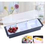 Set de 3 r�cipients � ingr�dients bo�te � fruits avec couvercle seau 3x 400 ml pour citrons, fruits, ...