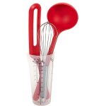 Set 3 ustensiles avec verre doseur Set 3 ustensiles avec verre doseur