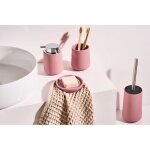 Set de 4 accessoires de salle de bain - accessoire de salle de bain suches rose