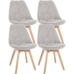 Clp - set 4 chaises déjeuner linares beige, cordon Clp - set 4 chaises déjeuner linares beige, cordon