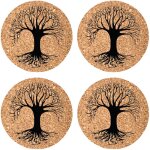 Set de 4 dessous de verres arbre de vie cbkreation