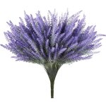 Set de 4 lavandes artificielles - fausses plantes r�alistes en soie pour d�coration int�rieure ou travaux ...