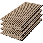 Set de 4 panneaux muraux acoustiques d�coratifs en feutrine et mdf ch�ne 60x120cm - kyoto