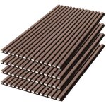 Set de 4 panneaux muraux acoustiques d�coratifs en feutrine et mdf noyer 60x120cm - kyoto