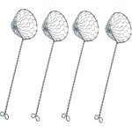 Set de 4 passoires � fondue tamis, passoire � fondue en acier inoxydable 23, 3 cm, acier inoxydable 304, ...
