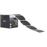 Set de 48 �tiquettes autocollantes noires (6x4 cm) pour bocaux de cuisine