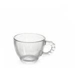 Set de 6 tasses � caf� en verre pearls aurea 600x300x240