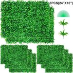 Set 8 panneaux de haie murale 24x16' anti - uv - décoration en gazon synthétique 4 cm pour clôture intérieure ... Set 8 panneaux de haie murale 24x16' anti - uv - décoration en gazon synthétique 4 cm pour clôture intérieure ...