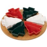 Set apritif sapin 6 pices et plateau