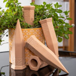 Set d'arrosage automatique � gouttelettes, 4 pcs 90ml terracotta slow release cone watering device, holiday ...