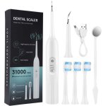 Set brosse � dents �lectrique ultrasonique domestique - d�tartrage et blanchiment - soin dentaire professionne ...