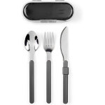 Set de couverts d�montables livoo men407g en acier inoxydable coloris gris