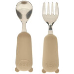 Set couverts enfant  yum  16cm beige