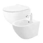 Set cuvette wc + bidet carter white