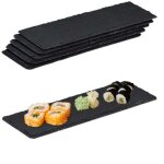Set dassiettes carreaux dardoise 30x10 cm