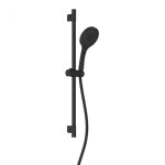 Set de douche noir mat - douchette à la main - sans robinet - avec colonne - 64996 Set de douche noir mat - douchette à la main - sans robinet - avec colonne - 64996