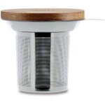 Set filtre en acier et couvercle en bois