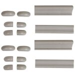 Decoration d ? autrefois - set de finition pour bibliothque modulable - mdf - gris - interior's