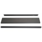 Hhg - jamais utilis] set de finition pour brise - vue wpc sarthe, profil de finition brise - vent, poteaux ...