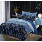 Sets de housse de couette 200200cm parure de lit 2 personnes microfibre modern 3d gomtrique ensembles ...