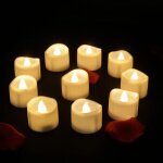 Set of 24 led candles with timer, flameless tealight candle, artificial candle, flickering electric candle, ...